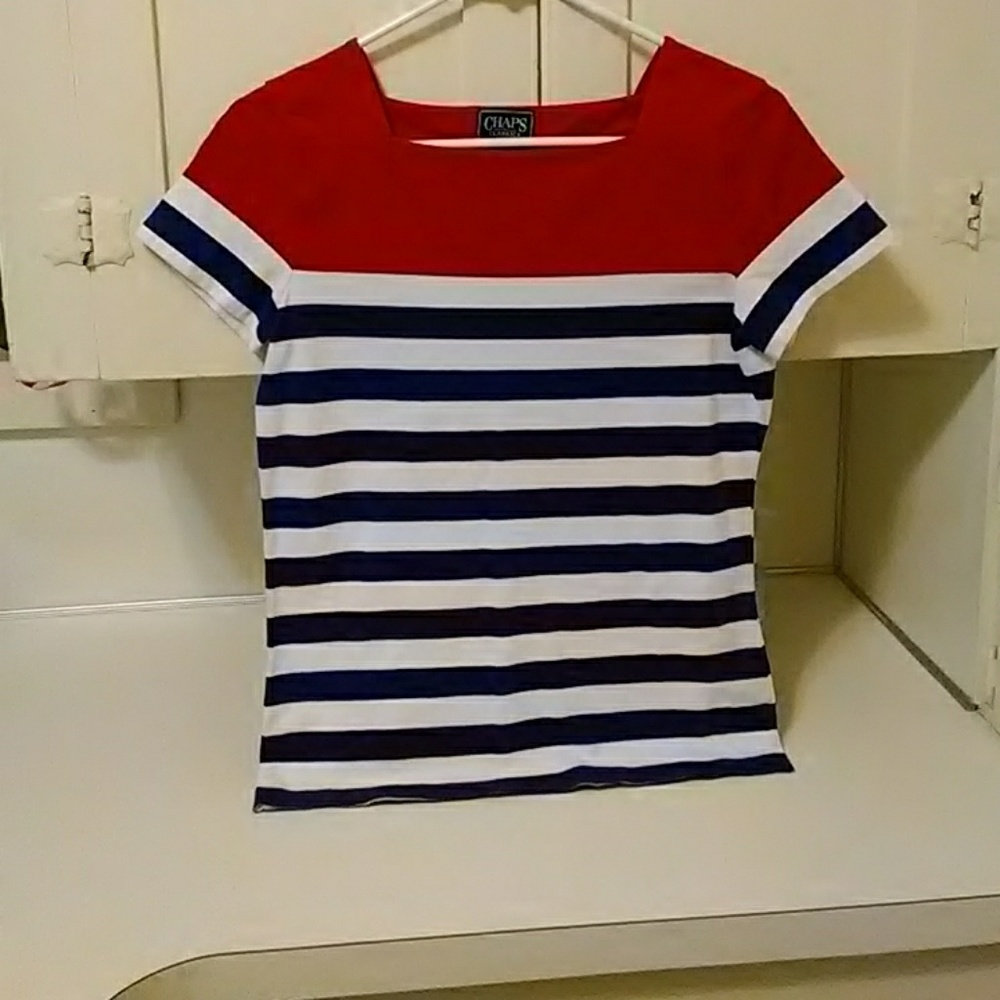 Red, White, & Blue Striped Top by Chaps